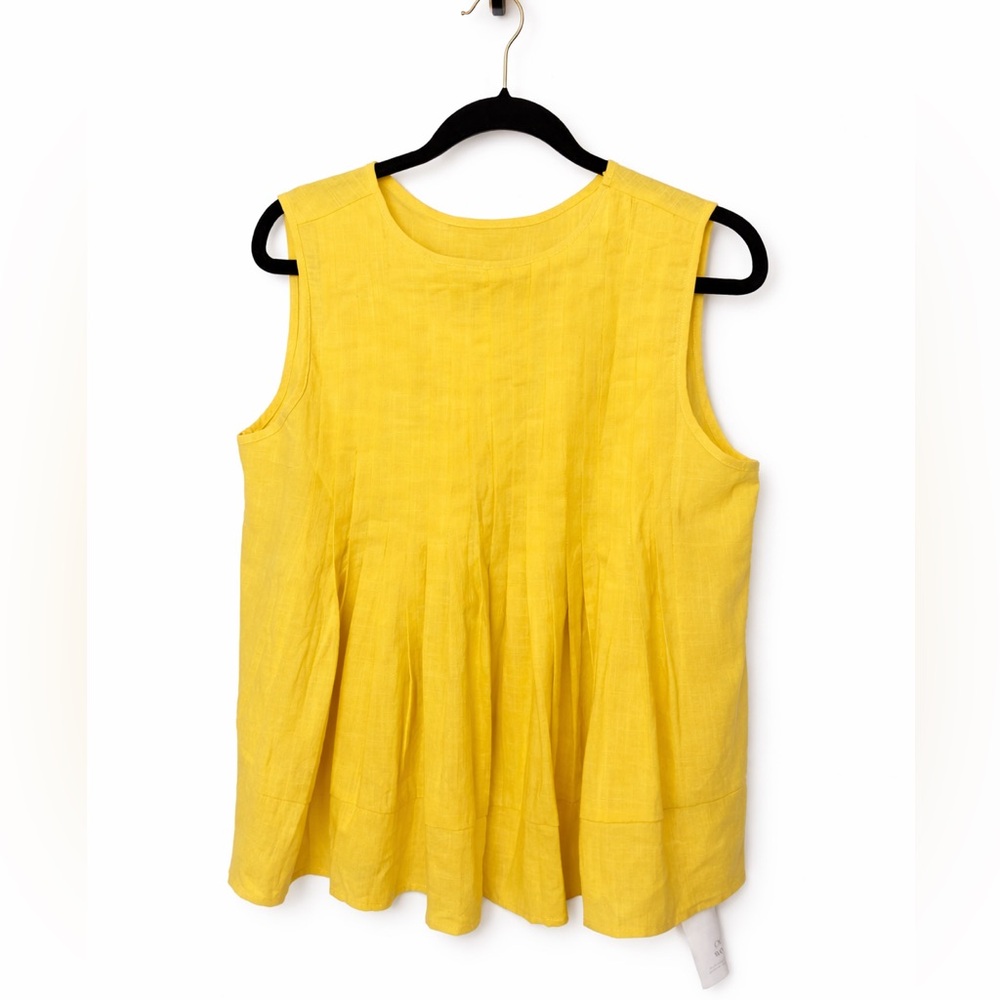 Vibrant Yellow Sleeveless Top